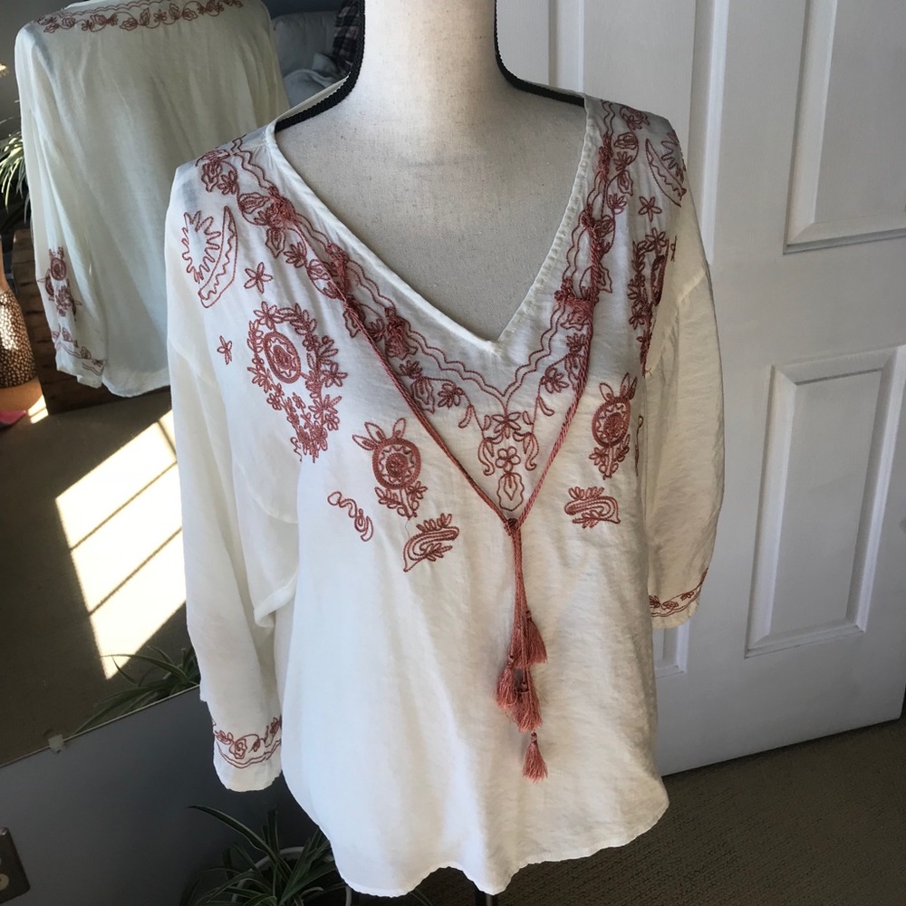 Boho Embroidered- Juniors Large